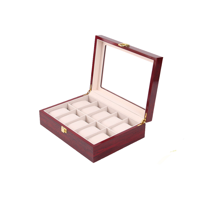 Twelve Slot Luxury Wooden Watch Case