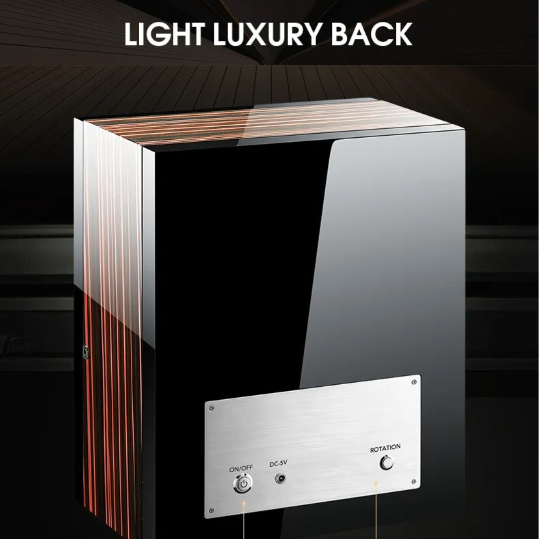 Fingerprint Unlock - Four Piece Watch Winder with LED Touchscreen