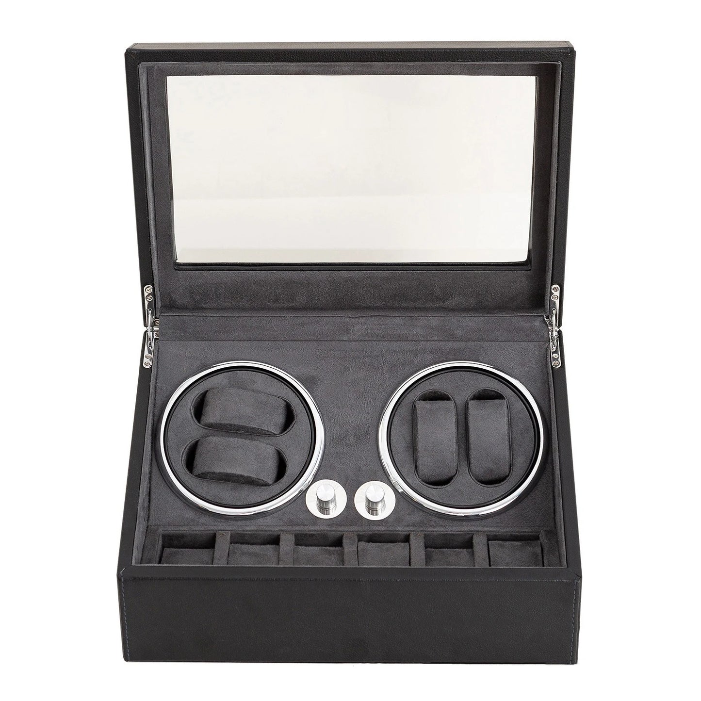 Four Piece Watch Winder with LED Lights