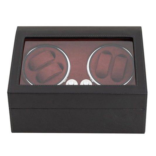 Four Piece Watch Winder with LED Lights