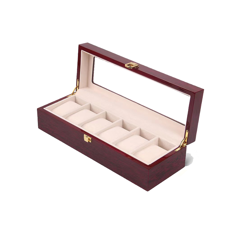 Six Slot Luxury Wooden Watch Case