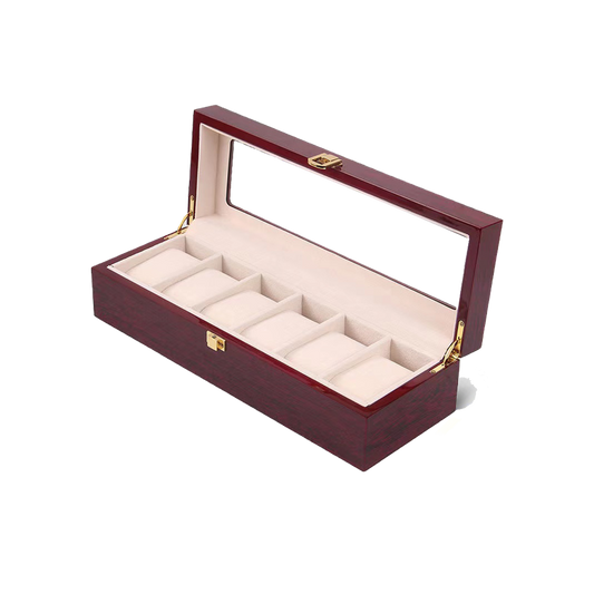 Six Slot Luxury Wooden Watch Case