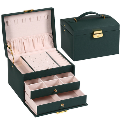 Multi-Functional Jewellery Box: For Earrings/Rings/Necklaces/Watches/Bracelets