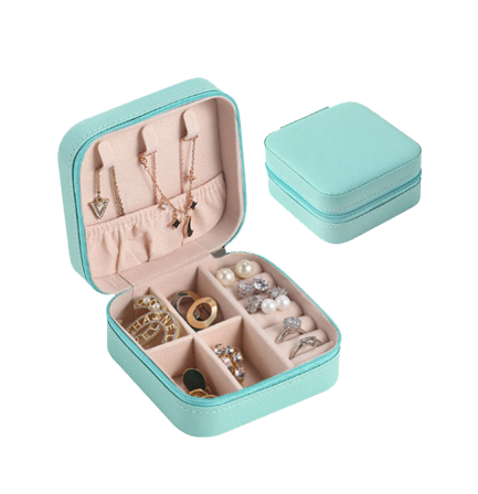 Multi-Functional Mini Jewellery Case: For Earrings/Rings/Necklaces/Watches/Bracelets