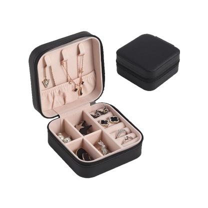 Multi-Functional Mini Jewellery Case: For Earrings/Rings/Necklaces/Watches/Bracelets