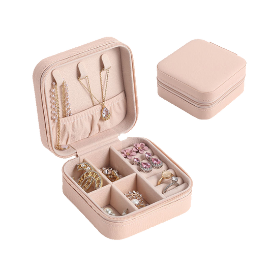 Multi-Functional Mini Jewellery Case: For Earrings/Rings/Necklaces/Watches/Bracelets