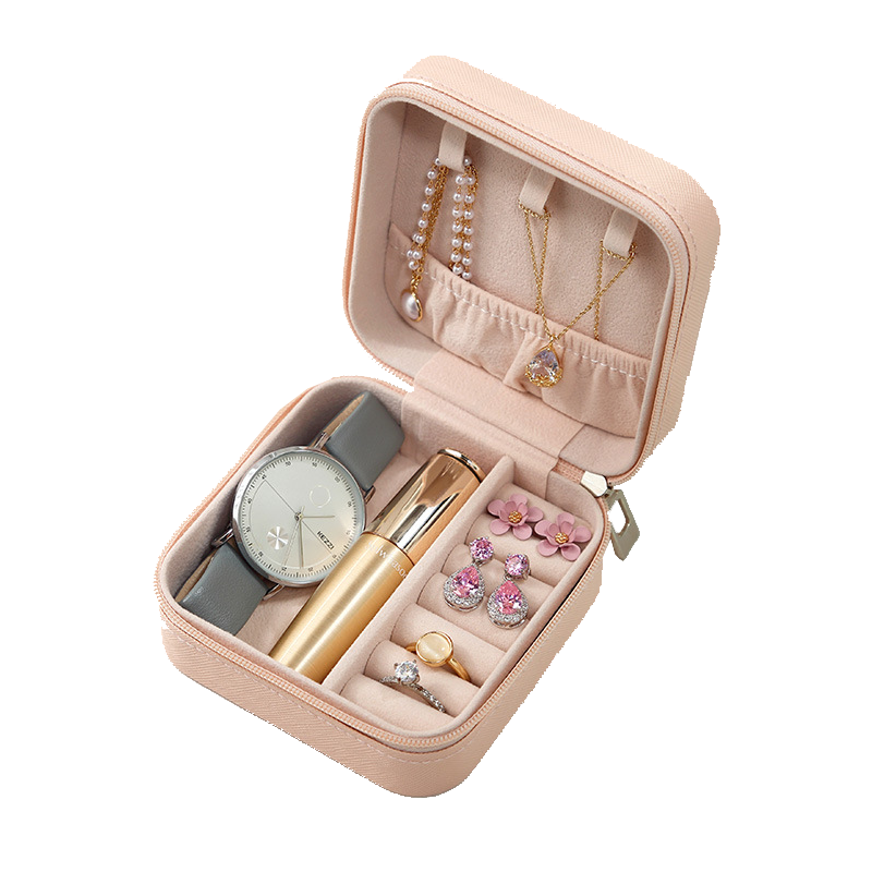 Multi-Functional Mini Jewellery Case: For Earrings/Rings/Necklaces/Watches/Bracelets