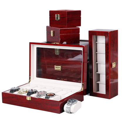 Six Slot Luxury Wooden Watch Case